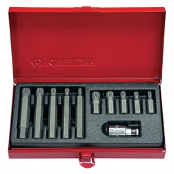 Набор вставок (бит) 10 мм, Spline, М5-М12, 11 предметов KING TONY 1011MQ TONY - фото 715857