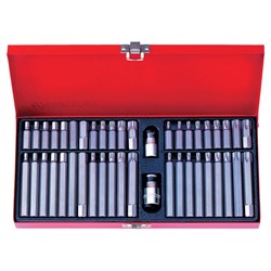 Набор вставок (бит) 10 мм, Torx, Spline, Hex, 44 предмета KING TONY 1044CQ TONY - фото 715881