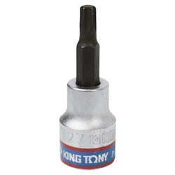 Насадка (бита) торцевая 1/2", Torx, T27, L = 60 мм KING TONY 402327 Tony - фото 715949