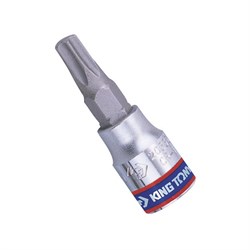 Насадка (бита) торцевая 1/4", Torx, T20, L = 37 мм, с отверстием KING TONY 203720 Tony - фото 715964