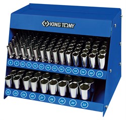 Стенд с глубокими торцевыми головками 1/2", 8-32 мм, серия 4230M, 165 предметов KING TONY 4066MR Tony - фото 716072