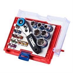 Набор вставок (бит) 1/4", PH, PZ, Hex, Torx, Slotted, 20 предметов МАСТАК 058-10020C 058-10020C - фото 716112