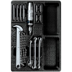 Набор разрезных ключей, ударная отвертка и съемник масляных фильтров, ложемент, 14 предметов KING TONY 9-34128FR TONY - фото 716188