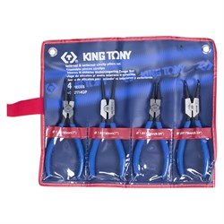 Набор съемников стопорных колец, 4 предмета KING TONY 42114GP TONY - фото 716218
