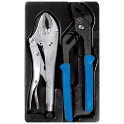 Набор переставные клещи и зажим, ложемент, 2 предмета KING TONY 9-40102GP TONY - фото 716221