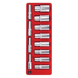 Набор глубоких головок 1/2”, двенадцатигранные, ложемент, 12 предметов МАСТАК 5-014212 5-014212 - фото 716258