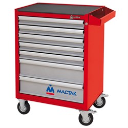 Тележка инструментальная, 7 выдвижных ящиков, "ОПТИМА", красная МАСТАК 521-07581MR 521-07581MR - фото 716447