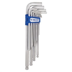 Набор Г-образных шестигранников 2-19 мм, длинные, с шаровым окончанием, 13 предметов KING TONY ST20203MR Tony - фото 716572