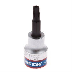 Насадка (бита) торцевая 3/8", Torx, T30, L = 50 мм, с отверстием KING TONY 302730 Tony - фото 716593