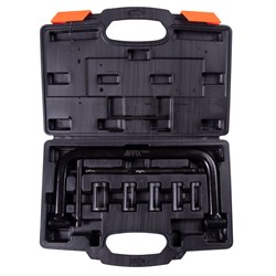 Рассухариватель клапанов универсальный, струбцина, кейс, 10 предметов AFFIX AF10310006C AF10310006C - фото 716642