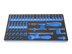 Ложемент для набора торцевых головок 2550MRV, EVA KING TONY 859255032B Tony - фото 716784