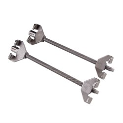 Стяжка амортизаторных пружин, 370 мм, вороненая, двойной крюк, 2 предмета AFFIX AF10003370 AF10003370 - фото 716814