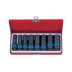 Набор ударных глубоких торцевых головок 1/2", шестигранные, 12-24 мм, 8 предметов KINGTONY 4410MP01 TONY - фото 716853