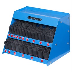 Стенд с ударными глубокими торцевыми головками 1/2", 5/16"-1&1/4", серия 4435S, 110 предметов KING TONY 4466SP TONY - фото 716863