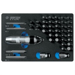 Набор вставок (бит) и ударная отвертка, ложемент, 43 предмета KING TONY 9-4143FRV TONY - фото 716880