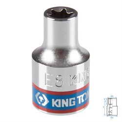 Головка торцевая TORX Е-стандарт 3/8", E8, L = 28 мм KING TONY 337508M Tony - фото 716916