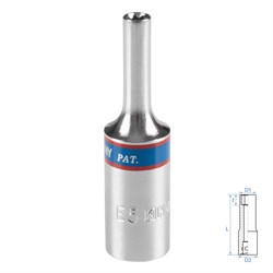 Головка торцевая TORX Е-стандарт 3/8", E5, L = 63 мм KING TONY 327505M TONY - фото 716925