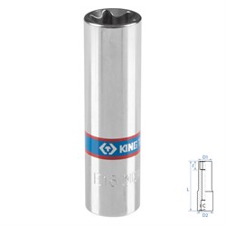 Головка торцевая TORX Е-стандарт 3/8", E16, L = 63 мм KING TONY 327516M TONY - фото 716932