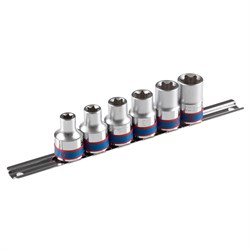 Набор торцевых головок 1/2", TORX Е-стандарт, E10-E20, 6 предметов KING TONY 4106PR TONY - фото 716936