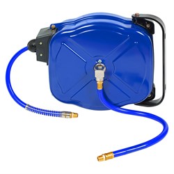 Шланг пневматический 8х12 мм, 15 м, на автоматической катушке, полиуретановый, резьба 1/4" МАСТАК 681-08015HR 681-08015HR - фото 716965