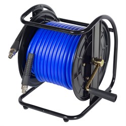 Шланг пневматический 8х12 мм, 20 м, на открытой катушке, полиуретановый, резьба 1/4" МАСТАК 681-08020HR 681-08020HR - фото 716967