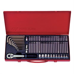 Набор вставок (бит) 3/8", Torx, Spline, Hex, 69 предметов  KING TONY 5169PR TONY - фото 717030