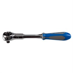 Трещотка 1/4", 150 мм, 72 зубца, дисковый механизм, поворотная голова с кнопкой KING TONY 2752-06G TONY - фото 717098