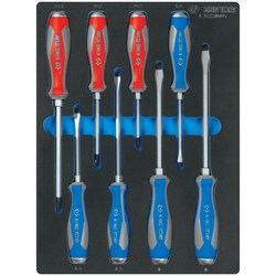 Набор отверток силовых, ложемент, 8 предметов KING TONY 9-30208MRV TONY - фото 717254