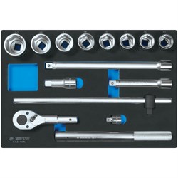 Набор торцевых головок 3/4" с принадлежностями, ложемент, 14 предметов KING TONY 9-6314MRV TONY - фото 717255