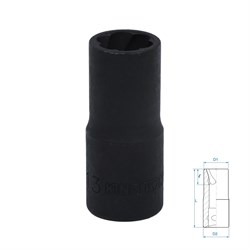 Головка для поврежденного крепежа 1/2", 13 мм KING TONY 9TD403-13M TONY - фото 717320