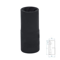 Головка для поврежденного крепежа 1/2", 14 мм KING TONY 9TD403-14M TONY - фото 717321