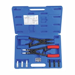 Набор съемников стопорных колец 267 мм, сменные насадки, 15 предметов, кейс KING TONY 45115PP TONY - фото 717422