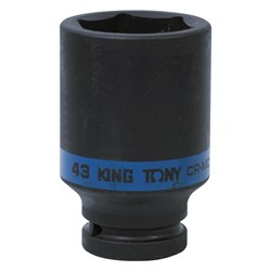 Головка торцевая ударная глубокая шестигранная 3/4", 43 мм KING TONY 643543M TONY - фото 717510