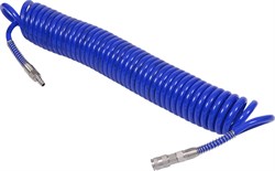 Шланг пневматический 8х12 мм, 10 м, спиральный, полиуретановый, фитинги МАСТАК 680-08110SQ 680-08110SQ - фото 717776