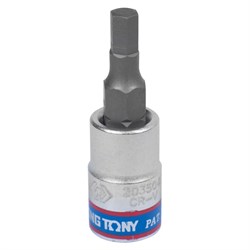 Насадка (бита) торцевая 1/4", Hex, 4 мм, L = 37 мм KING TONY 203504 TONY - фото 717802
