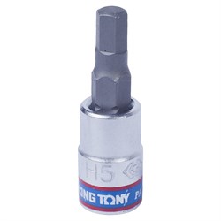 Насадка (бита) торцевая 1/4", Hex, 5 мм, L = 37 мм KING TONY 203505 TONY - фото 717803