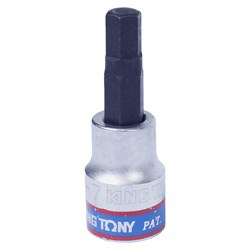 Насадка (бита) торцевая 3/8", Hex, 7 мм, L = 50 мм KING TONY 302507 TONY - фото 717824