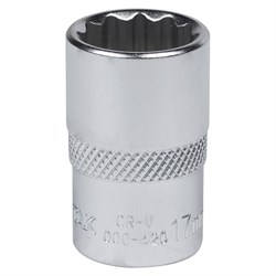 Головка торцевая стандартная двенадцатигранная 1/2", 17 мм МАСТАК 000-42017 000-42017 - фото 717844