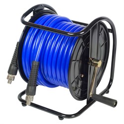 Шланг пневматический 10х15 мм, 20 м, на открытой катушке, полиуретановый, резьба 1/4" МАСТАК 681-10020HR 681-10020HR - фото 717961