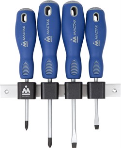 Набор отверток с держателем, 4 предмета МАСТАК 04-4RB 04-4RB - фото 717977