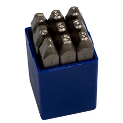 Набор ударных клейм 5 мм, цифры, 9 предметов, хвостовик HRC 40 KING TONY 11509SQ05 TONY - фото 718098