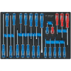 Набор отверток KING TONY ложемент 24 предмета 9-31124MRV - фото 718117