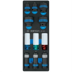 Набор ударных головок 1/2", ложемент, 11 предметов KING TONY 9-4401MPV TONY - фото 718123