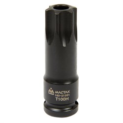 Насадка (бита) торцевая 1/2", TORX TR, T100H, L=78 мм, для шкива распредвала МАСТАК 103-21301 103-21301 - фото 718156