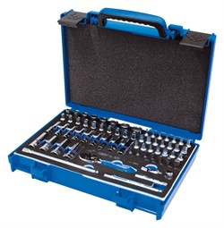 Набор торцевых головок с принадлежностями 1/4", шестигранные, 4-14 мм, 65 предметов KING TONY 2565MRV TONY - фото 718301