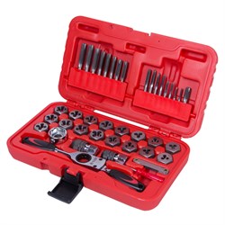 Набор метчиков и плашек SK-5 M3-M12, кейс, 40 предметов МАСТАК 351-00040C 351-00040C - фото 718570