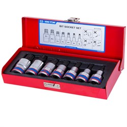 Набор торцевых насадок 1/2", Spline, M6-M18, L = 60 мм, 7 предметов  KING TONY 4117PR TONY - фото 718630