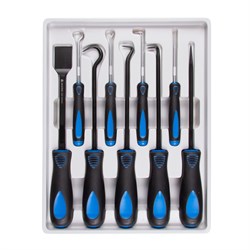 Набор для демонтажа сальников, колец и остатков герметика, 9 предметов МАСТАК 109-60009C 109-60009C - фото 718834