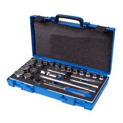 Набор торцевых головок с принадлежностями 1/2", двенадцатигранные, 8-32 мм, 23 предмета KING TONY 4023MRV01 TONY - фото 719081