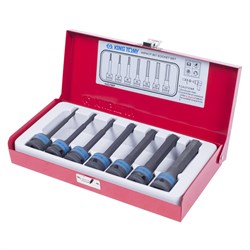 Набор ударных торцевых насадок 1/2", HEX, 4-14 мм, L = 100 мм, 7 предметов KING TONY 4457MP TONY - фото 719154